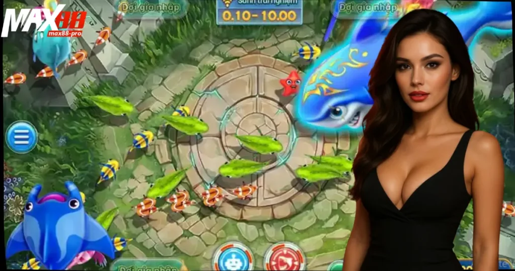 Bắn cá đổi thưởng Max88 – Chinh phục đại dương xanh cùng ngàn kho báu